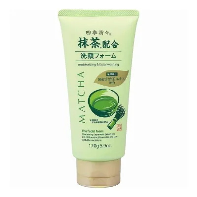 【単品15個セット】 四季折々 抹茶配合 洗顔フォーム 熊野油脂 170G(代引不可)【送料無料】