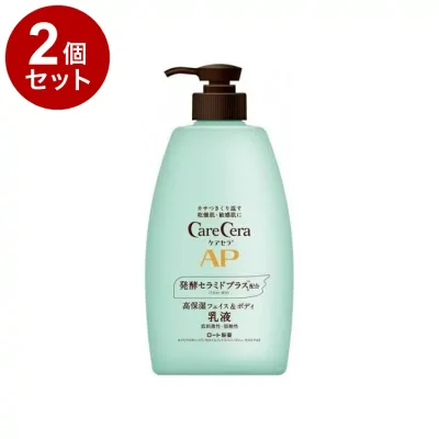 【単品2個セット】 ケアセラ CareCera APフェイス&ボディ乳液 大容量本体 400ml セラミドプラス×7種の天然型セラミド配合 ロート製薬【送料無料】