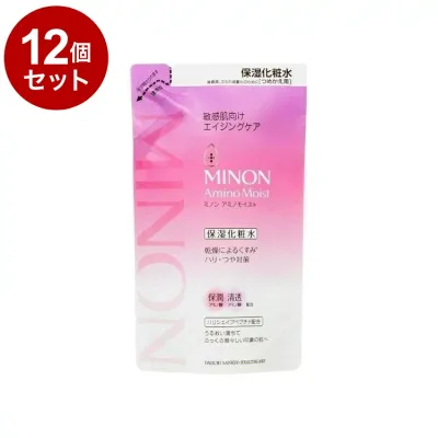 【単品12個セット】 MINON ミノン アミノモイスト エイジングケア ローション つめかえ 130ml 保湿化粧水 浸透 ハリ つや【送料無料】