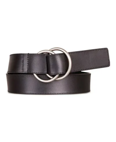 ラッキーブランド レディース アクセサリー ベルト レザー Lucky Brand Women's Pull Back Leather Center Bar Buckle Belt Black ブラック