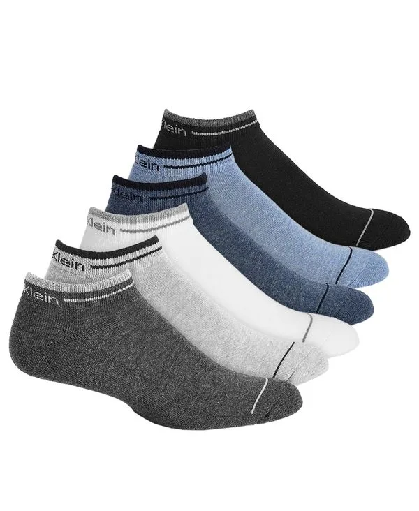 カルバンクライン メンズ アンダーウェア 靴下 アンクル Calvin Klein Six-Pack Back Tab Ankle Socks Multi Assorted マルチカラー