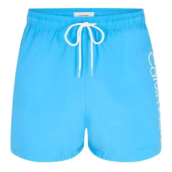 カルバンクライン メンズ 水着 ハーフパンツ・ショーツ ショートパンツ ロゴ Calvin Klein Large Logo Swim Shorts Blue 2024 ブルー