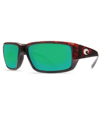 コスタ レディース アクセサリー サングラス・アイウェア Costa Fantail Polarized Wrap Sunglasses Tortoise/Green Mirrror グリーン