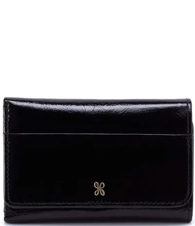 ホボ レディース アクセサリー 財布 ヴィンテージ HOBO Vintage Hide Collection Jill Medium Trifold Wallet Black ブラック