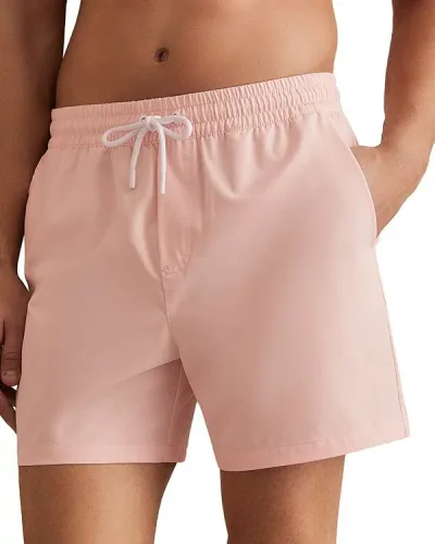 レイス メンズ 水着 ハーフパンツ・ショーツ ショートパンツ REISS Cliff Plain 4.9" Swim Shorts Pink ピンク