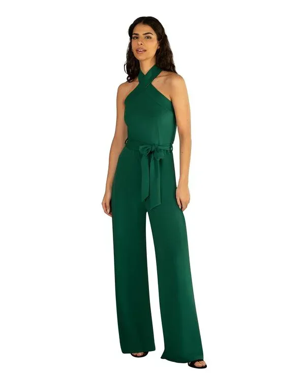 ユミキム レディース トップス ジャンプスーツ ホルター Yumi Women's Cross Over Halter Neck Jumpsuit Green グリーン
