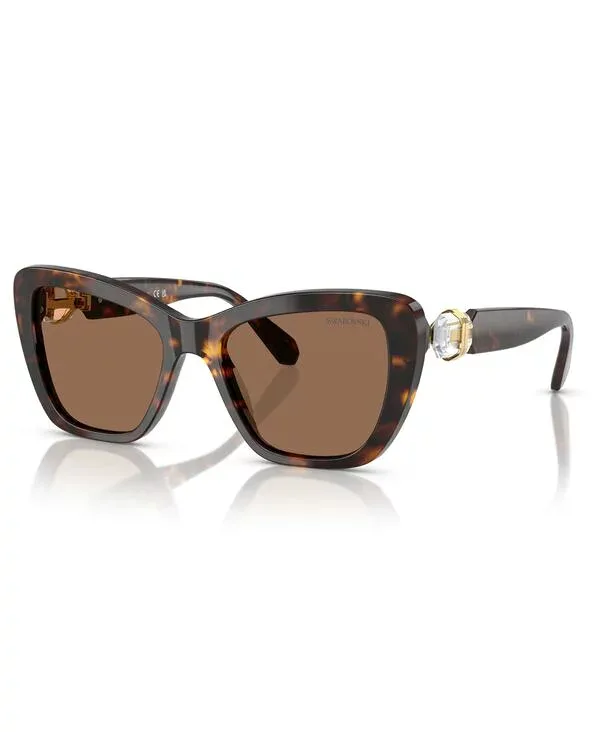 スワロフスキー レディース アクセサリー サングラス・アイウェア Swarovski Women'sunglassesK6018 Havana