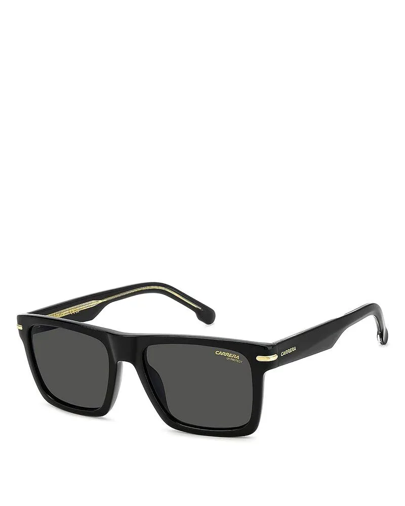 カレーナ レディース アクセサリー サングラス・アイウェア Carrera Rectangular Sunglasses 55mm Black ブラック