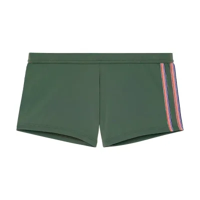 ホム メンズ 水着 ハーフパンツ・ショーツ ショートパンツ HOM Nautical Cup Swim Shorts Khaki Green グリーン