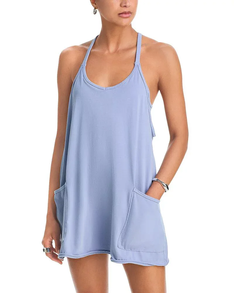 フリーピープル レディース トップス ワンピース ミニ Free People Hot Shot Mini Dress Blue Ash アッシュ
