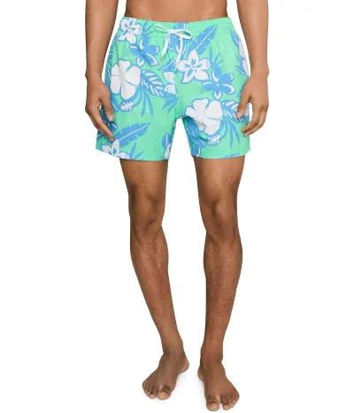 チャビーズ メンズ 水着 ハーフパンツ・ショーツ Chubbies The Baja Breezies Green 5.5" (Classic Lined Swim Trunks) Teal-pattern Based ティール