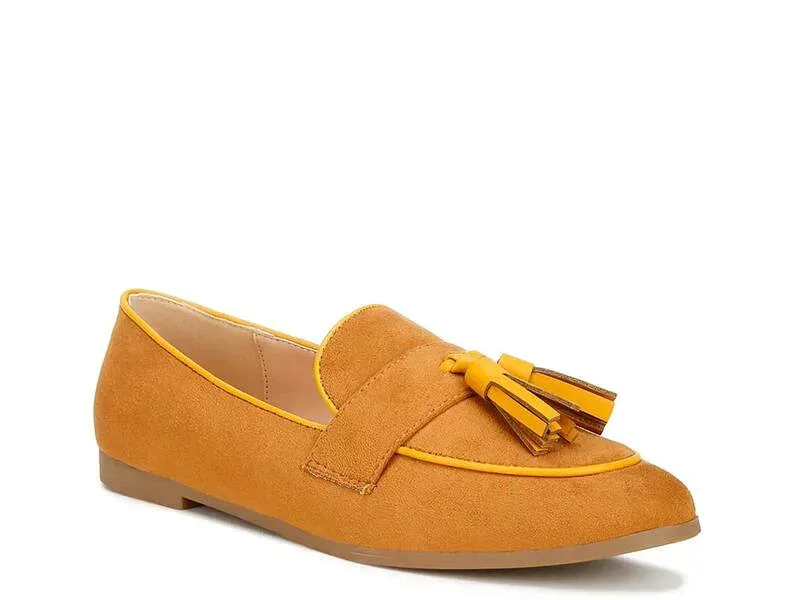 ラグアンドコー レディース シューズ スリッポン・ローファー Rag & CoFolklore Loafer Yellow イエロー