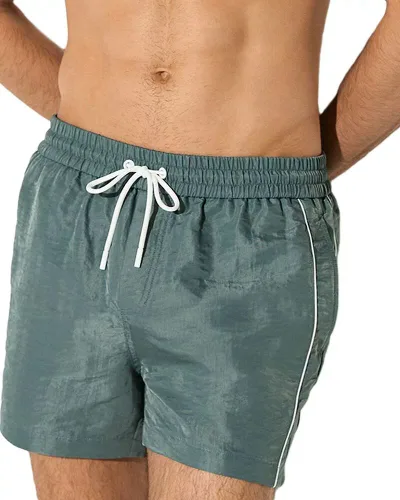 レイス メンズ 水着 ハーフパンツ・ショーツ ショートパンツ REISS Breeze Pipedetail Drawstring 4.9" Swim Shortsage Green グリーン