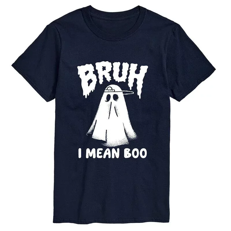 アニメキャラクター メンズ トップス Tシャツ トール グラフィック Licensed Character Big & Tall Bruh I Mean Boo Graphic Tee Navy ネイビー