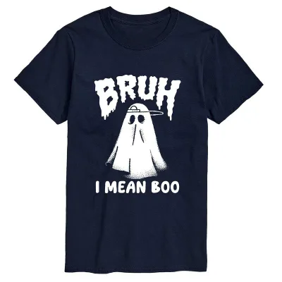 アニメキャラクター メンズ トップス Tシャツ トール グラフィック Licensed Character Big & Tall Bruh I Mean Boo Graphic Tee Navy ネイビー