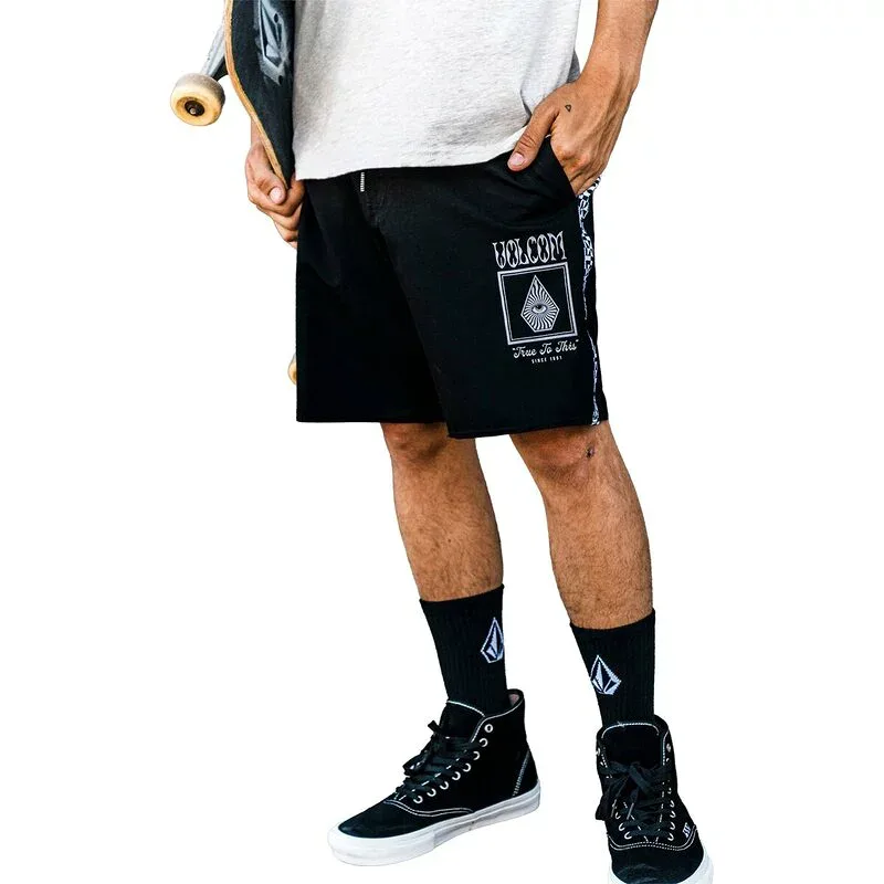 ボルコム メンズ 水着 ハーフパンツ・ショーツ Volcom Yewster Loose Stoney 18 Board Short - Men's Black ブラック