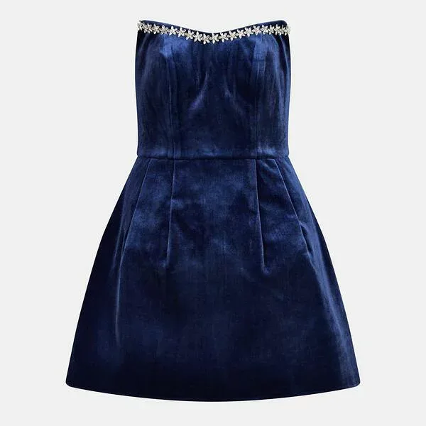 ジャーロ レディース トップス ワンピース ミニ Jarlo Women's Tye Fitted Mini Dress Blue ブルー