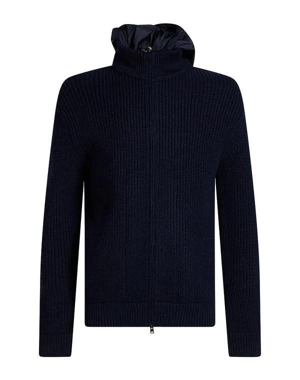 ヘルノ メンズ アウター カーディガン HERNO Navy ネイビー