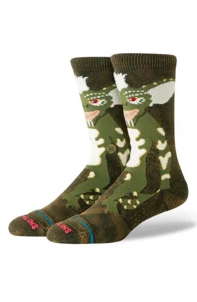 スタンス メンズ アンダーウェア 靴下 Stance Gremlins Crew Socks DARK GREEN グリーン