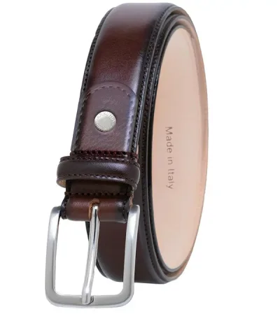 グルカ メンズ アクセサリー ベルト レザー Ghurka Burnished handcrafted genuine leather belt Walnut