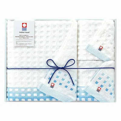 15%ポイントUP/●今治タオル/蒼海/バスタオル&ウォッシュタオル2P