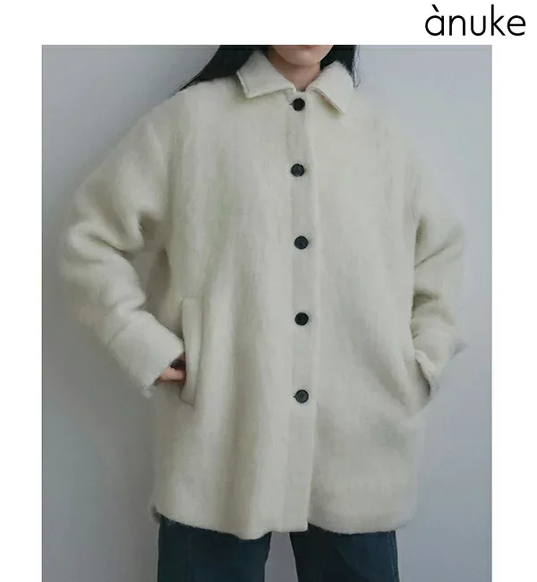 【予約商品】anuke アンヌーク Shaggy Over Jacket 62620106 10月末〜11月末入荷予定 後払い決済利用不可 2026winter 2026冬 新作 キャンセル返品不可