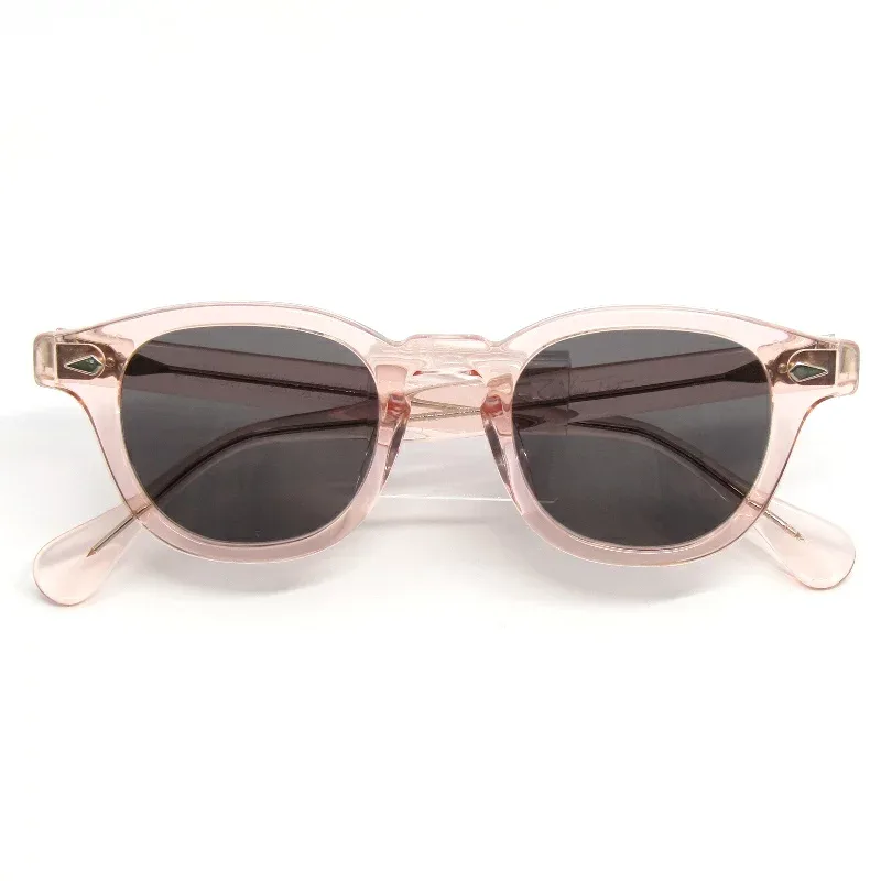 【中古】JULIUS TART OPTICAL ジュリアスタートオプティカル サングラス AR 46-22 PL-002H 日本製 エーアール ボスリントン FRESH PINKボストン/ウェリントン アーネル復刻 グレー メガネ 眼鏡 サングラス 61006653