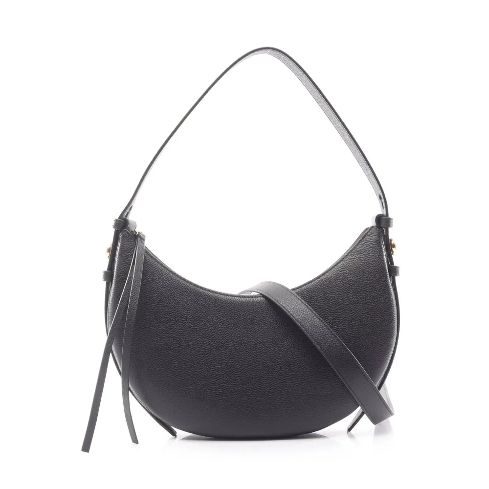 【5千円OFFクーポン対象 10/9 20時〜10/13 9:59】トリーバーチ Tory Burch Romy Half Moon 2WAY ショルダーバッグ バッグ レザー ブラック系 178677001 【新品】