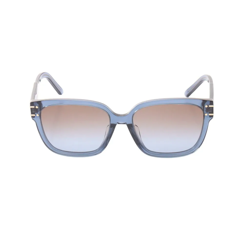 【5千円OFFクーポン対象 10/9 20時〜10/13 9:59】ディオール Dior DiorSignature サングラス 衣料品 プラスチック ブルー系 【中古】