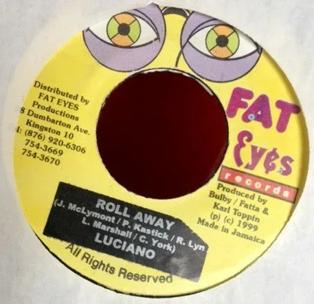 【中古】ジャマイカ7” Luciano Roll Away NONE Fat Eyes Records /00080