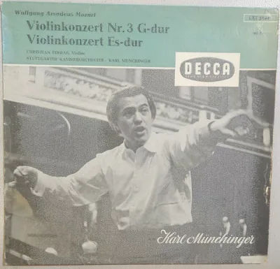 【中古】LP Wolfgang Amadeus Mozart , Chri Violinkonzert Es-dur /Violinkonzert Nr.3 G-dur LXT5044 Decca /00260