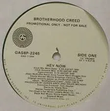 【中古】12” Brotherhood Creed Hey Now GAS8P2245 Gasoline Alley プロモ /00250
