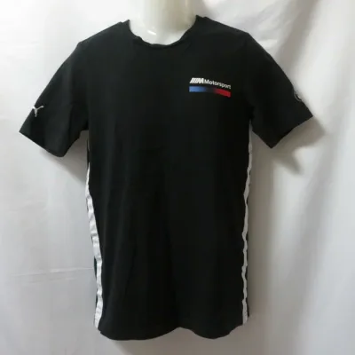 【中古】 【送料無料】 古着 メンズS PUMA/プーマ モータースポーツ Tシャツ 半袖 ブラック