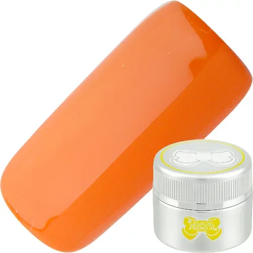 ジェルネイル カラージェル リーフジェル LEAFGEL PREMIUM カラージェル4g 022トロピーク・オランジュ ゆうパケット マット