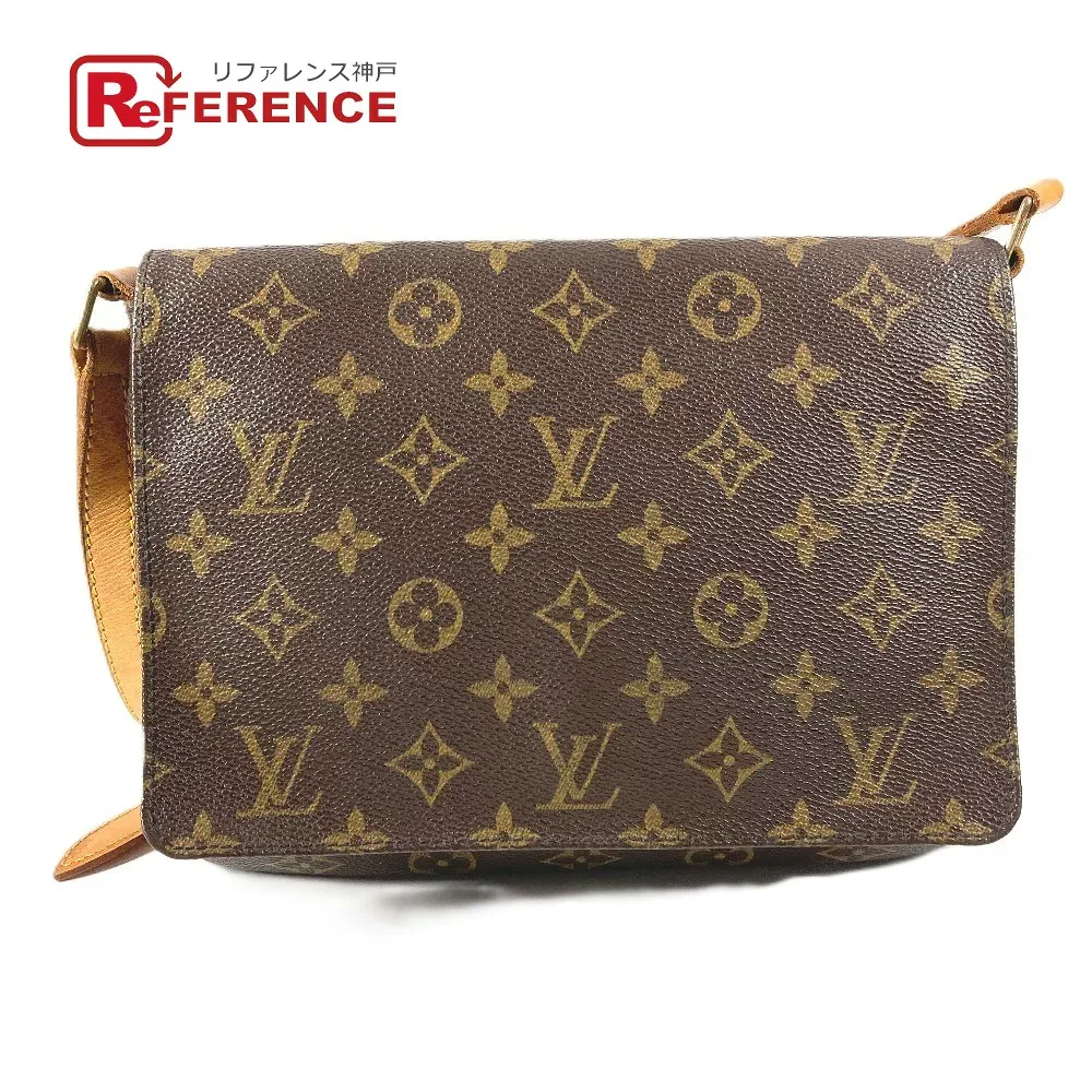 LOUIS VUITTON ルイヴィトン M51257 モノグラム ミュゼット タンゴ ミュゼットタンゴ カバン 肩掛け ショート フラップ ショルダーバッグ モノグラムキャンバス ユニセックス ブラウン 【中古】