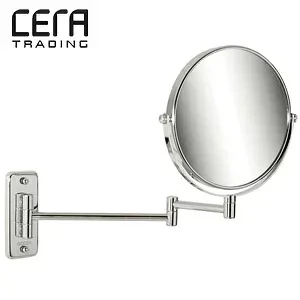 CERA 拡大鏡 ゲイサ社 ダブルアーム コスメティックミラー クロム アクセサリー GE1086