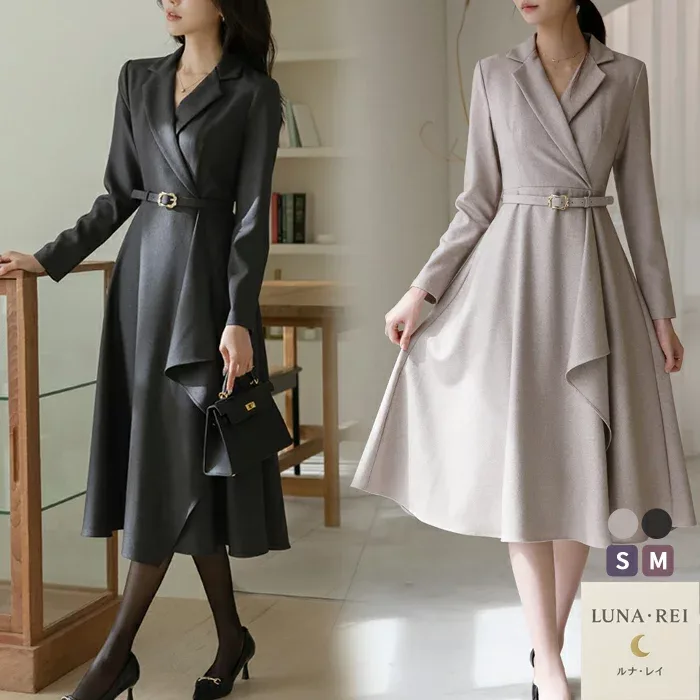 【ベルト付き×上品美シルエット】フォーマル ワンピース レディース|セレモニー 入学式 ママスーツ 卒園式 入園式 スーツ ママ お宮参り 服装 母親 母 卒園式 卒業式 七五三 結婚式 おしゃれ お呼ばれ 二次会 発表会 通勤 OL 大人可愛い きれいめ