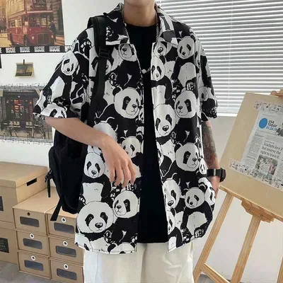 トップス メンズ 半袖シャツ カジュアルシャツ 総柄シャツ 夏服 紳士服 薄手 おしゃれ ファッション 普段使い 部屋着 民族風