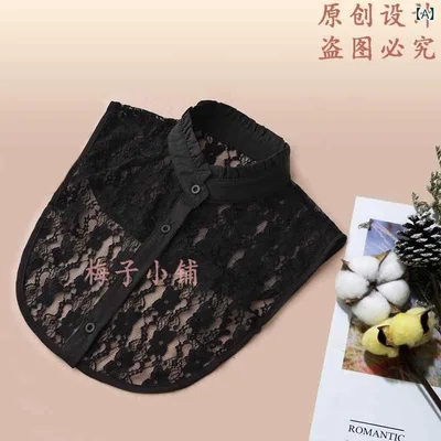 付け襟 レディース キッズ 女の子 つけ襟 シャツ襟 丸襟 角襟 スタンドカラー レース シフォン コットン リネン チェック柄 無地 重ね着 インナー襟 おしゃれ かわいい トレンド 韓国風 オールシーズン