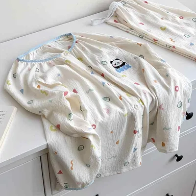 パジャマ レディース マタニティ 授乳服 産後 薄手 綿 コットン パッド付き ルームウェア 部屋着 前開き ナイトウェア 妊婦用