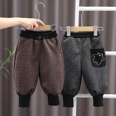 ロングパンツ キッズ 冬用 裏起毛 男の子 女の子 チェック柄 厚手 防寒 保温 快適 カジュアル パンツ 子供服 暖か 動きやすい