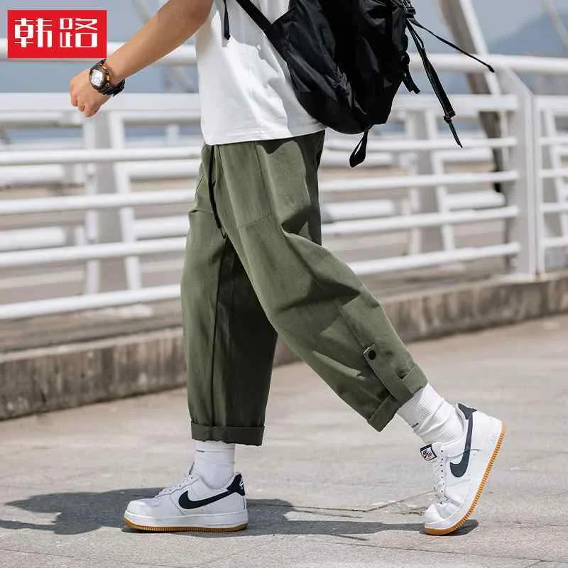ロングパンツ メンズ カジュアルパンツ カーゴパンツ ストレートパンツ ワークパンツ 長パンツ 脚口アレンジ 2way デザイン性 オールシーズン