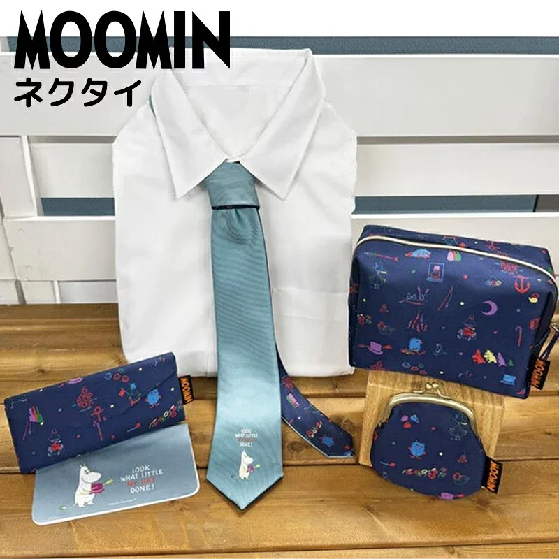 ムーミン ネクタイ 140cm 専用BOX付き リトルミイ スナフキン ニョロニョロ ネクタイ おしゃれ かわいい MOOMIN キャラクター グッズ ギフト