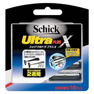 Schick(シック) ウルトラプラスX 2枚刃 替刃(16コ入) 髭剃り カミソリ