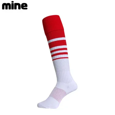 マイン mine メンズ ラグビー サッカー ソックス ストッキング RUGBY SOCKS レッド×ホワイト 25-27cm 813 MNE813