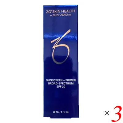 ゼオスキン サンスクリーン プラスプライマー SPF30(PA+++)30ml 3本セット