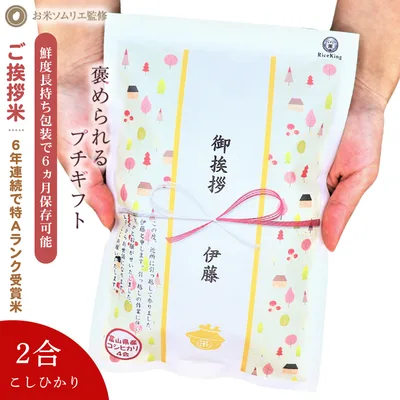 【もらって嬉しいコシヒカリ】引っ越し 挨拶 粗品 引っ越し挨拶ギフト ご挨拶 粗品 米 プチギフト 退職 お礼 『令和 7年産 長野こしひかり*2合300g』 引越し挨拶 工事 挨拶回り 粗品 転勤 お礼 プレゼント 結婚式 産休 粗品 人気 送料無料