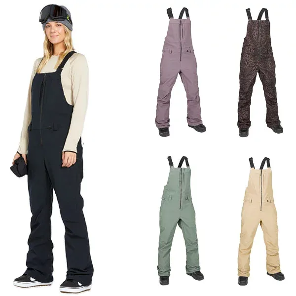 【最大10%OFFクーポン】24-25 VOLCOM/ボルコム SWIFT BIB overall レディース 防水ビブパンツ スノーボードウェア スノーウェアー 2025 型落ち