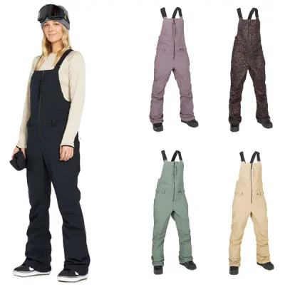 【最大10%OFFクーポン】24-25 VOLCOM/ボルコム SWIFT BIB overall レディース 防水ビブパンツ スノーボードウェア スノーウェアー 2025 型落ち