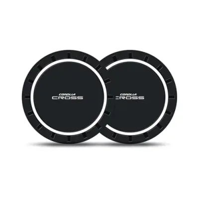 カローラクロス 専用ドリンクホルダー パッド COROLLA CROSS ロゴ付き 7*7cm カローラクロス GX G Z グレード 車用 シ